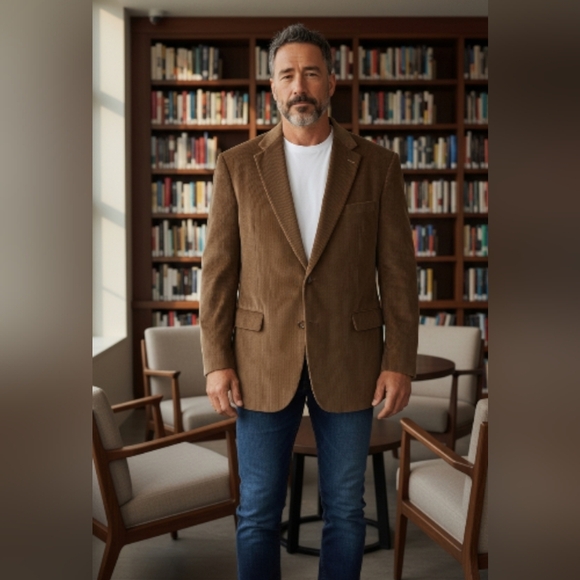 Ralph Lauren Other - Ralph Lauren Macy’s Corduroy Blazer Jacket Mens Collection 44RL Sport Coat